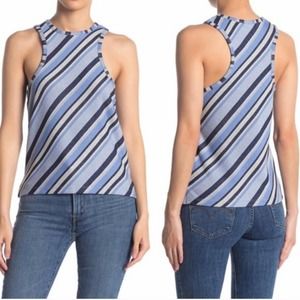 NEW Free People Sidelines Stripe Print Tank M